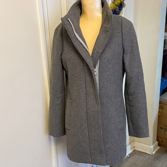 J. Crew Charcoal Pea Coat - Picture 3 of 6